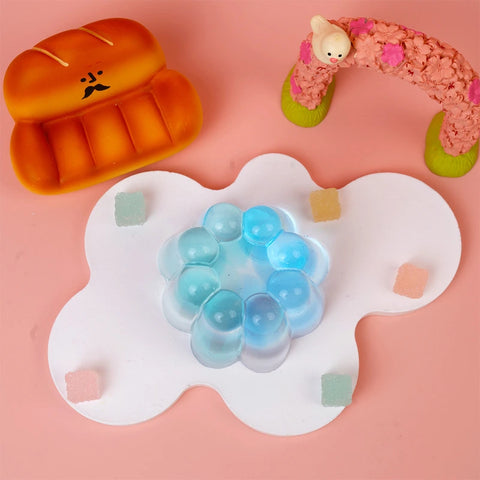 포토토 갤럭시 큐브 말랑이 장난감 수제 푸드 그레이드 실리콘 크리미 클레이 느낌 부드럽고 빠른 복원력