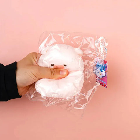 파우토토 귀여운 동물 스퀴시 장난감 핸드메이드 식품 등급 실리콘 크리미 클레이 느낌 중간 부드러움 중간 반발력