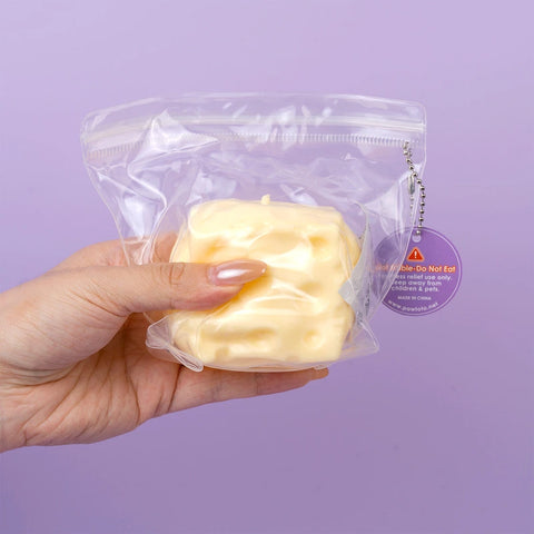 Pawtoto 야광 빙산 스퀴시 장난감 수제 식품 등급 실리콘 크리미 클레이 느낌 부드럽고 빠른 반동