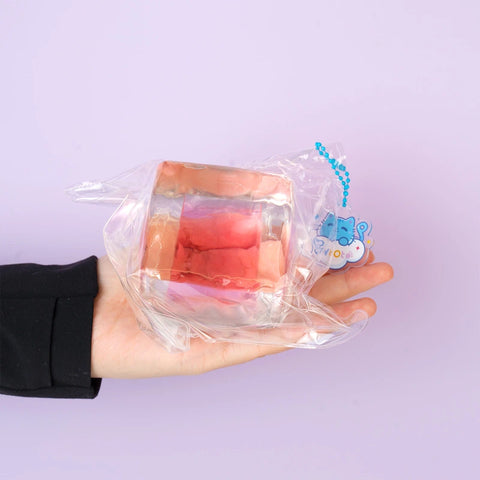 파우토토 울트라 소프트 자이언트 리퀴드 샌드 아이스 블록 스퀴시 푸드 그레이드 실리콘 워터 필 미디엄 소프트니스 퀵 리바운드