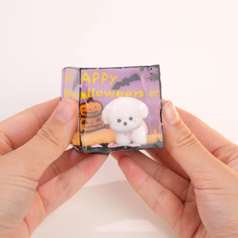 Pawtoto 야광 빙산 스퀴시 장난감 수제 식품 등급 실리콘 크리미 클레이 느낌 부드럽고 빠른 반동