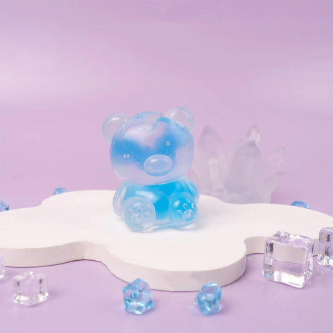 Pawtoto 야광 빙산 스퀴시 장난감 수제 식품 등급 실리콘 크리미 클레이 느낌 부드럽고 빠른 반동