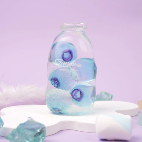Pawtoto 야광 빙산 스퀴시 장난감 수제 식품 등급 실리콘 크리미 클레이 느낌 부드럽고 빠른 반동