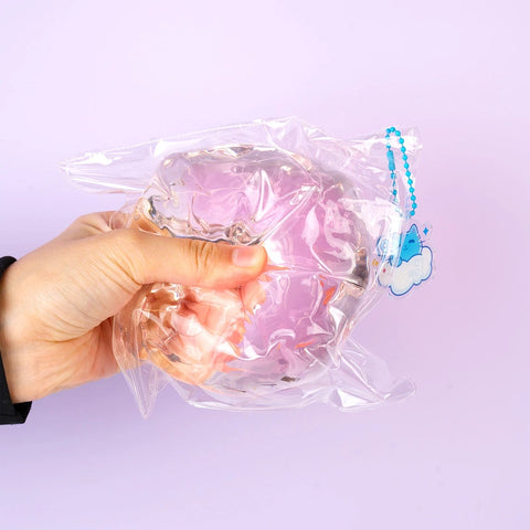 파우토토 울트라 소프트 자이언트 리퀴드 샌드 아이스 블록 스퀴시 푸드 그레이드 실리콘 워터 필 미디엄 소프트니스 퀵 리바운드