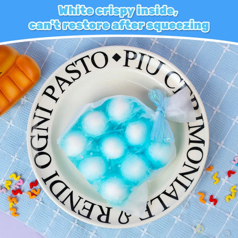 Pawtoto 야광 빙산 스퀴시 장난감 수제 식품 등급 실리콘 크리미 클레이 느낌 부드럽고 빠른 반동