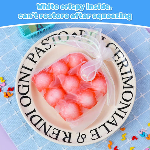 Pawtoto 야광 빙산 스퀴시 장난감 수제 식품 등급 실리콘 크리미 클레이 느낌 부드럽고 빠른 반동