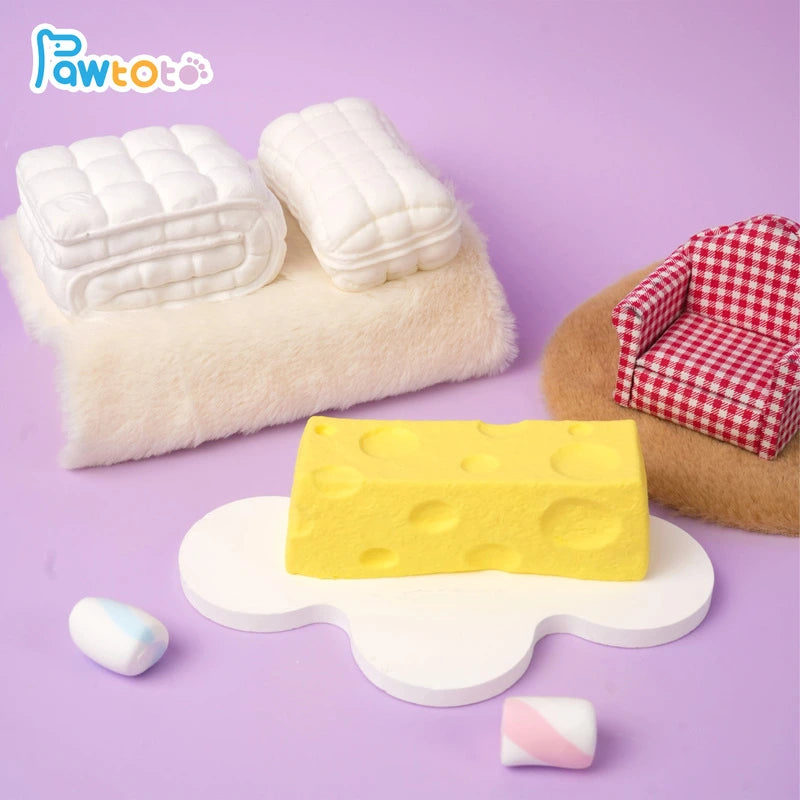 Pawtoto 야광 빙산 스퀴시 장난감 수제 식품 등급 실리콘 크리미 클레이 느낌 부드럽고 빠른 반동