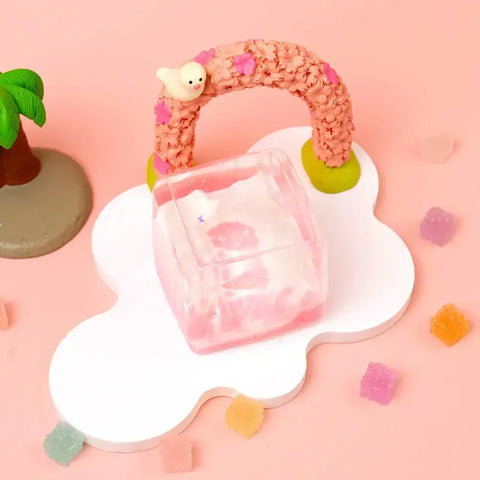 Pawtoto 야광 빙산 스퀴시 장난감 수제 식품 등급 실리콘 크리미 클레이 느낌 부드럽고 빠른 반동