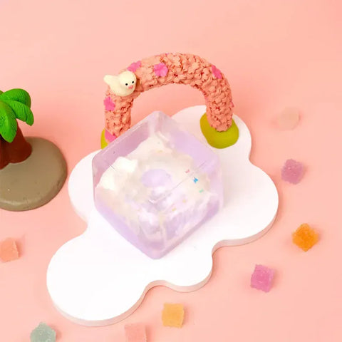 Pawtoto 야광 빙산 스퀴시 장난감 수제 식품 등급 실리콘 크리미 클레이 느낌 부드럽고 빠른 반동