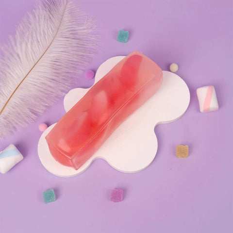 Pawtoto 야광 빙산 스퀴시 장난감 수제 식품 등급 실리콘 크리미 클레이 느낌 부드럽고 빠른 반동