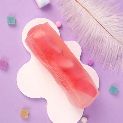 Pawtoto 야광 빙산 스퀴시 장난감 수제 식품 등급 실리콘 크리미 클레이 느낌 부드럽고 빠른 반동