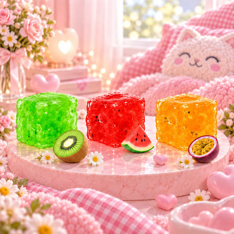 Pawtoto 야광 빙산 스퀴시 장난감 수제 식품 등급 실리콘 크리미 클레이 느낌 부드럽고 빠른 반동