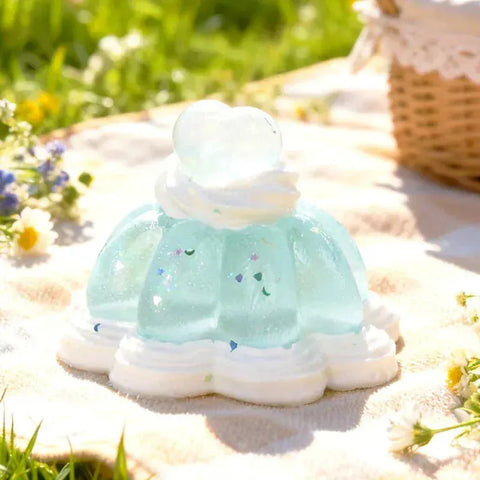 파우토토 요정 원더랜드 글리머 케이크 시리즈 스퀴시 토이 수제 식품 등급 실리콘 크리미 클레이 감촉 부드럽고 빠른 복원력