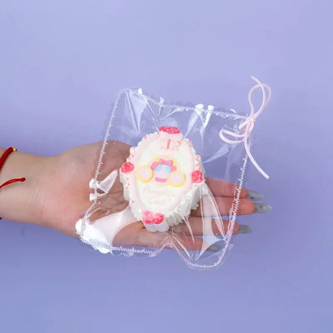파우토토 요정 원더랜드 글리머 케이크 시리즈 스퀴시 토이 수제 식품 등급 실리콘 크리미 클레이 감촉 부드럽고 빠른 복원력