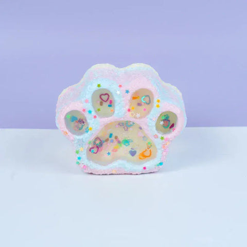 Pawtoto 스타 리버 고양이 발바닥 스퀴시 토이 핸드메이드 식품 등급 실리콘 크리미 클레이 느낌 부드럽고 빠른 복원력